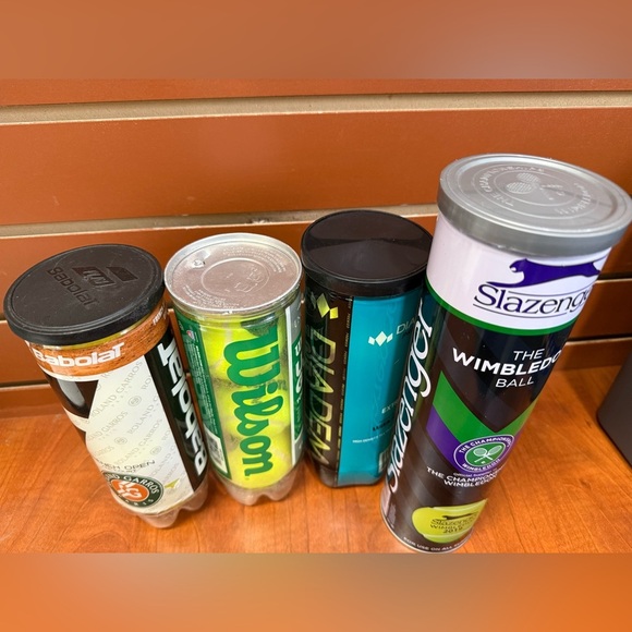 Tennis Ball Can Set with Babolat, Wilson, Diadem, Slazenger - Picture 3 of 6